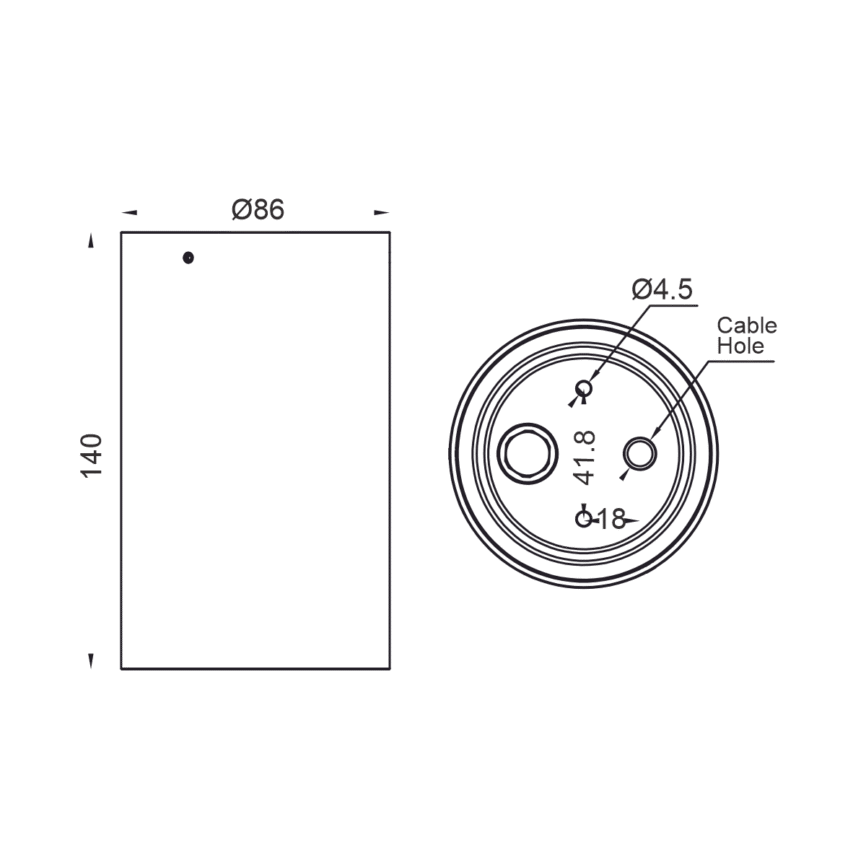 Close-up of the EST-SM860115A Outdoor Recessed Spot LED Light installed along a modern pathway.