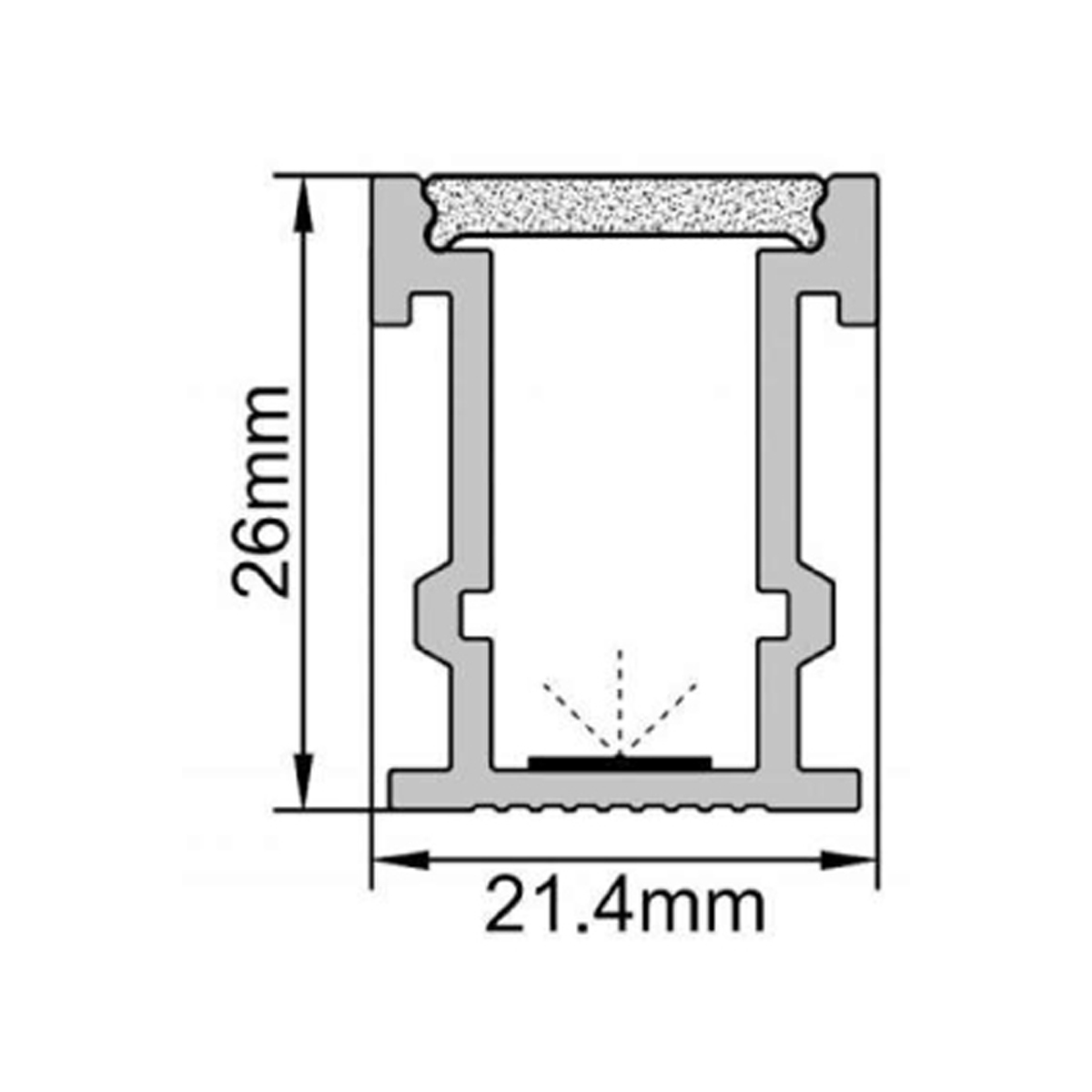 Recessed Floor Profile Lighting RLL-231-UL2126 - Image 3